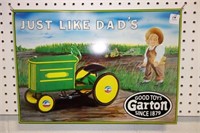 METAL SIGN - GOOD TOYS GARTON "JUST LIKE DAD'S"