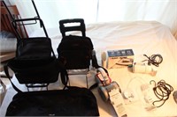 Travel Lot - Bags, Wheeled Carts, Steamer, Iron