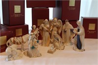 2003 LENOX First Blessing Nativity Set in Boxes
