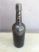 Old rum Vintage sterling silver Bottle