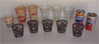 Vintage Pepsi Glasses, Cups, Cans
