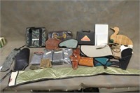 ASSORTED HOLSTERS AND GUN SLEEVES