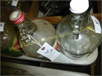Lot of 2 - 1 gallon Fountain syrup bottles