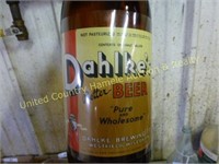 Dahlke's 1/2 gallon beer bottle