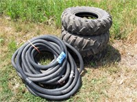 Lot, tires and hose