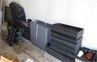 Large Lot of plastic trays and plant containers