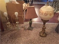 Box Lot of Assorted Lamps