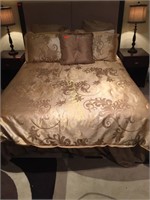 Martha Stewart 8 Piece Gold Queen Bedding Set