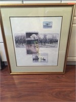 Framed Outdoor Picture - 31 x 34
