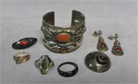 Sterling Silver Southwest Jewelry Assortment