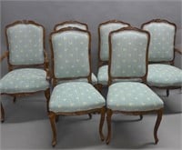 Six Upholstered Dining Chairs