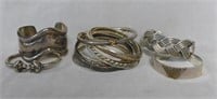 Collection of Silver Bangles