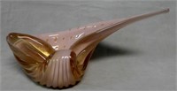 Venetian Glass Shell Centerpiece Bowl