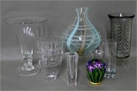 Grouping of Class and Crystal Vases