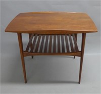 Modern John Stuart Teak Wood Side Table