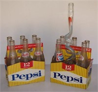 2 Vintage 6-Packs of Vintage Pepsi-Cola Bottles