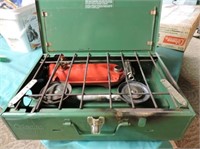 Coleman camp stove  like new & cooler