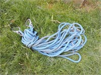 Length of 1/2" nylon rope & hooks