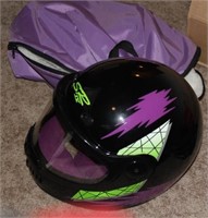 snowmobile helmet in sack w/extra shield