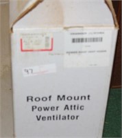 roof mount power attic ventilator, like new in box