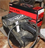 Craftsman 3" x 21" belt sander & 3 boxes belts