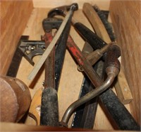 contents of 3 drawers-hammers, chisels,