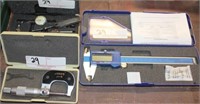 Electronic digital caliper, 0-1" Micrometer