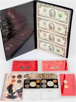 Coin Lot of Paper Notes, Coin Sets and Tokens