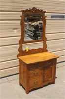 VINTAGE DRY SINK WITH MIRROR