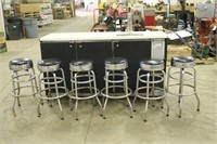 KEGERATOR, WORKS PER SELLER WITH (6) STOOLS