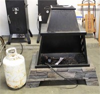 OUTDOOR FIREPLACE WITH LP TANK