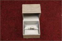5/8 CT DIAMOND TWIST FRAME ENGAGEMENT RING IN