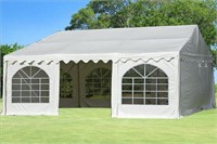 NEW 20FT X 20FT PARTY TENT IN WOOD CRATE