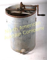 Antique Early Galvanized Honey Extractor