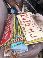 old license on truck seat