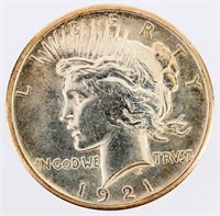 Coin High Grade 1921-P Peace Silver Dollar