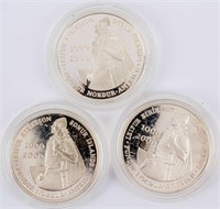 Coin (3) Leif Eriksson Proof Silver Coins