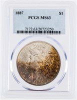 Coin 1887-P Morgan Silver Dollar MS63