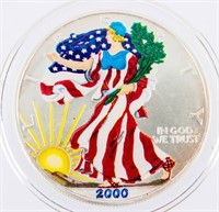 Coin 2000 Painted American Silver Eagle