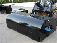 72" Skid Steer Attachment Broom Sweeper