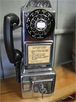 Vintage Pay Phone w/Key