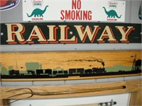 Rail-Way Porcelain Sign