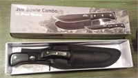 JIM BOWIE Knife set 13" & 8.75" knives FROST