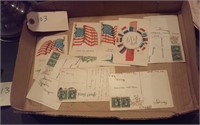 box of 8 WW1 era post cards Texas soldier Meeks