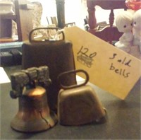 Old rusty cowbell, Liberty Bell, copper bell