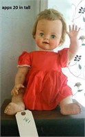 20" doll marked Ideal Toy Co 1960s era