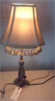 nice lamp w fringed shade works