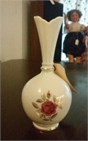Beautiful Lenox porcelain vase w floral decoration