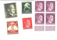 8 stamps Nazi German Deutsch Reich Hitler Swastika