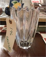 Awesom heavy glass crystal vase marked ORREFORS